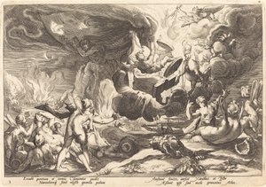 La caduta di Fetonte da Workshop of Hendrick Goltzius, after Hendrick Goltzius