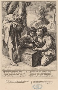 Non spendere i tuoi risparmi troppo presto da Workshop of Hendrick Goltzius, after Karel van Mander I