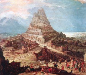 La costruzione della Torre di Babele, XVI secolo
