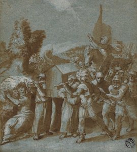Giosuè e gli Israeliti attraversano il Giordano da Workshop of Raphael