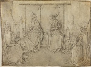I quattro padri latini della Chiesa da Workshop of Valentijn van Orley
