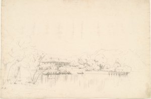 Case sul lago da Worthington Whittredge