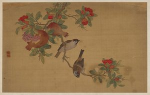 Uccelli, frutta e fiori da Wu Zhang