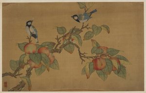 Uccelli e frutta da Wu Zhang