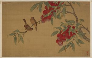 Uccelli e Frutta da Wu Zhang