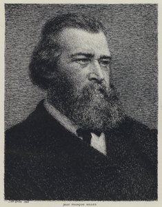 Jean Francois Millet, pittore francese (litografia) da Wyatt Eaton