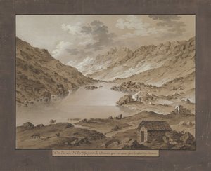 Veduta del lago Oberalp, fine XVIII-XIX secolo