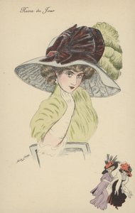 Reine du Jour, bella ragazza con grande cappello