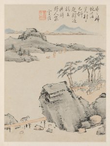 Album di paesaggi stagionali, Foglia C da Xiao Yuncong