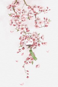 Campanellino del gatto portafortuna Sakura da Xuan Thai
