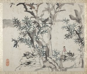 Album di paesaggi e calligrafia per Liu Songfu da Xugu