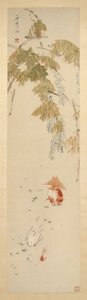 Glicine e pesci rossi 紫藤金魚圖 da Xugu