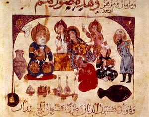Abou-Zayd alla taverna Hanah, miniatura da 