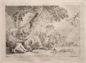 Sacra Famiglia con putti da Yamaguchi Sekkei