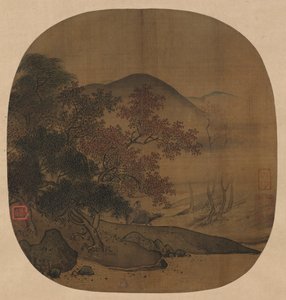 Bufalo e ragazzo in paesaggio autunnale, 1127-1279