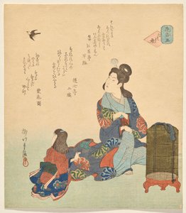 Numero Cinque: Il Fiore del Cuore, dalla serie Fiori da Yanagawa Shigenobu II