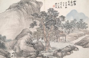 Lettura allo Studio del Pino Secluso (Song yin an) da Yang Borun