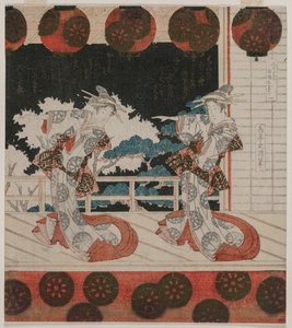La danza a Furuichi per il gruppo Hisagataya, metà anni 1820