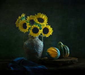 Girasoli e zucche malinconici da Yinan F.