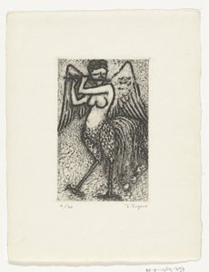 Sirena che suona il flauto da Yo Sugano (signed by artist)