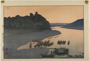 Il fiume Kiso, dalla serie "Hotei #85" da Yoshida Hiroshi