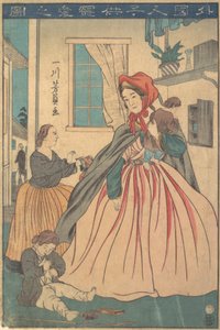 Una straniera che gode dei suoi figli, 1860 10° mese