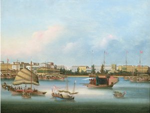 I Hongs a Canton, c.1855