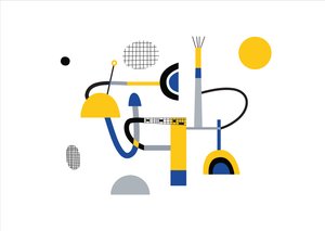 Composizione geometrica astratta, 2017 (illustrazione vettoriale)