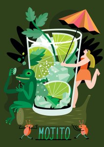 Mojito, 2017 (illustrazione vettoriale)