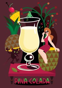 Pina Colada, 2017 (illustrazione vettoriale)