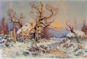 Paesaggio invernale al tramonto da Yuly Klever