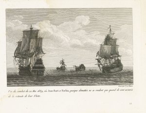 Fine del combattimento di Jan Bart il 22 maggio 1689 da Yves Marie Le Gouaz