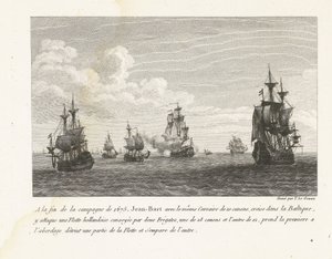 Jan Bart attacca navi olandesi nel Mar Baltico, 1675 da Yves Marie Le Gouaz