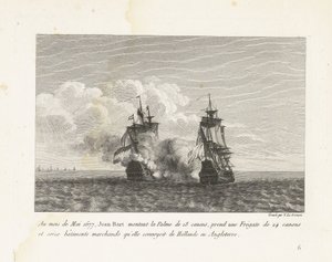 Jan Bart conquista una fregata olandese, 1677 da Yves Marie Le Gouaz