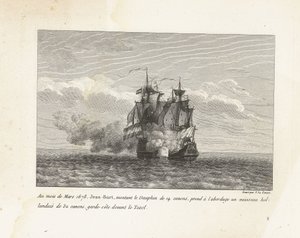 Jan Bart conquista una fregata olandese, 1678 da Yves Marie Le Gouaz