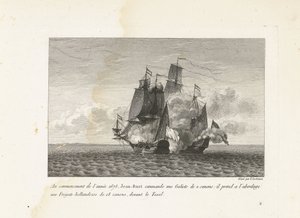 Jan Bart conquista una fregata olandese vicino a Texel, 1675 da Yves Marie Le Gouaz
