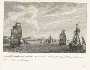Jan Bart sulla costa inglese vicino a Newcastle, 1692 da Yves Marie Le Gouaz