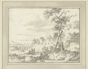 Paesaggio montuoso con rovine da Zacharias Blijhooft