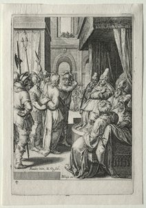 Set della Passione:  Cristo davanti a Erode da Zacharias Dolendo