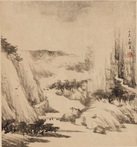 Paesaggio Fluviale, 1667 da Zha Shibiao