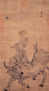 Laozi che cavalca un bue, tra il 1368 e il 1644 da Zhang Lu