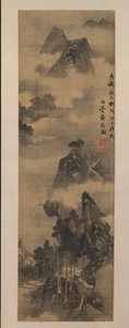 Montagne lungo le rive del fiume, inizio XVII secolo da Zhang Ruitu