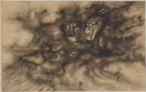 Draghi tra le nuvole, dinastia Qing, 1684 da Zhou Xun