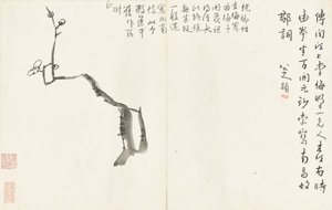 Paesaggi e fiori, album di sei fogli da Zhu da Bada Shanren