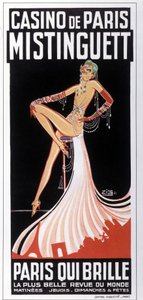 Affiche di Mistinguett al Casino de Paris di Zig. 1931 da Zig