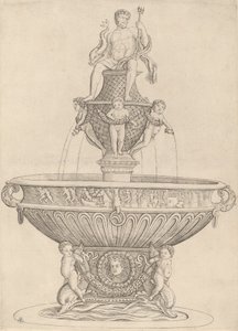 Fontana con statua di Nettuno