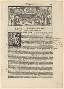 Pagina da Livius Historiabum Libri da Zoan Andrea