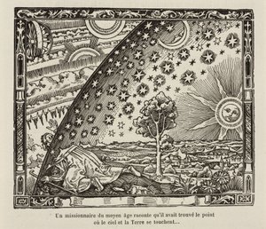 Un missionario medievale trova il punto dove cielo e terra si toccano da Frederick (attr. to) Barnard