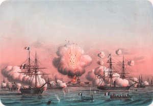 La flotta alleata bombarda Arabat, 25 maggio