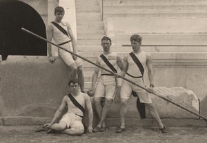 Atleti americani alle Olimpiadi estive, Atene, Grecia. 1896 (foto)